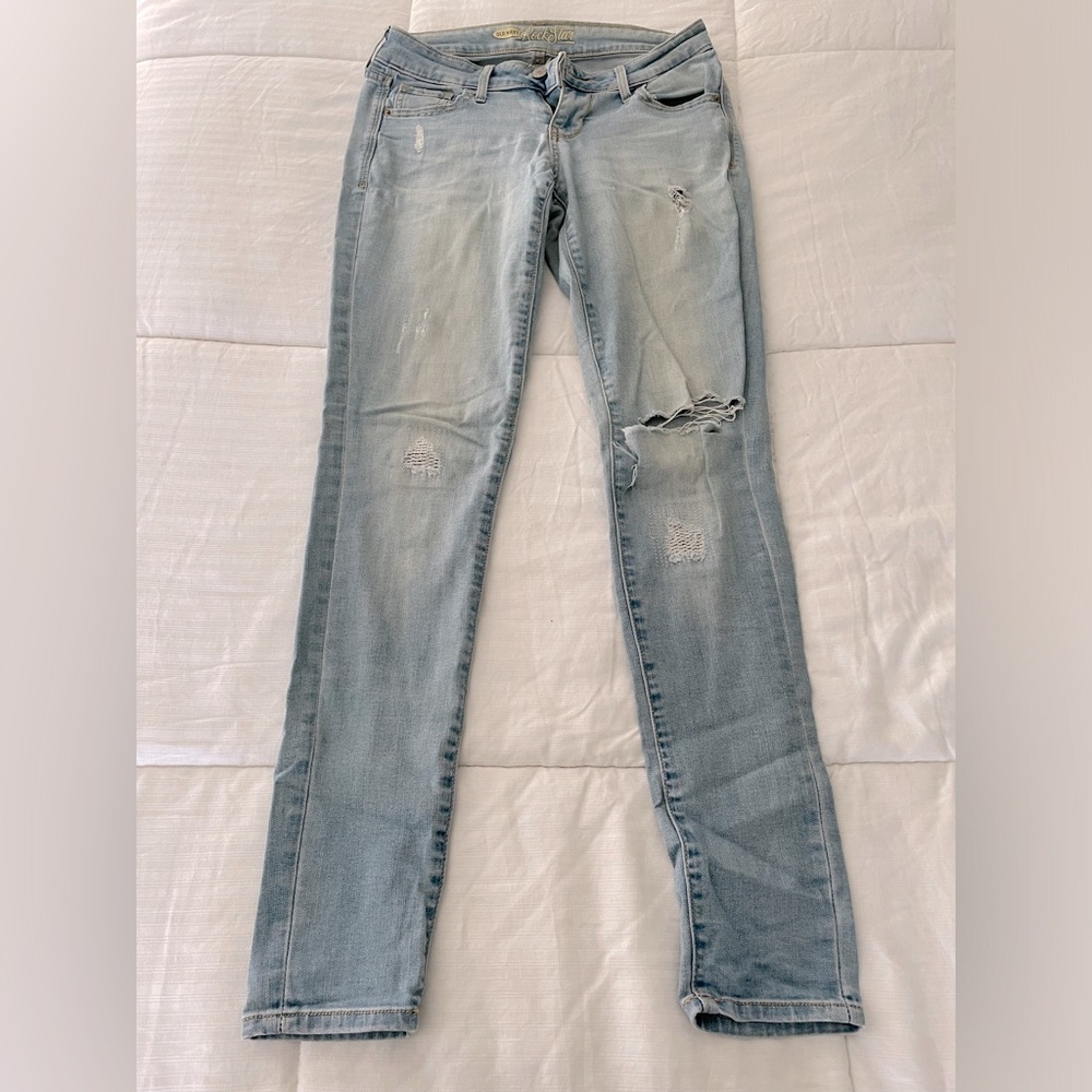 Old Navy High-Rise Rockstar SuperSkinny Distressed Jean
